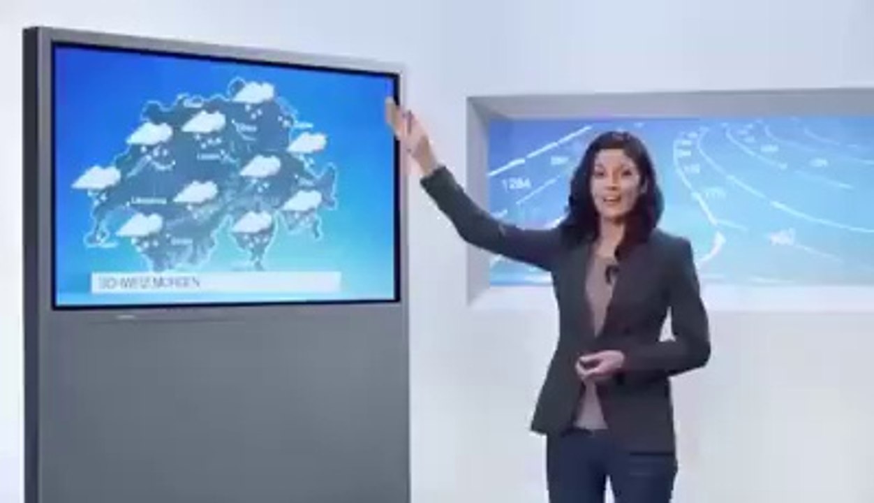 presentadora del clima se cae en vivo