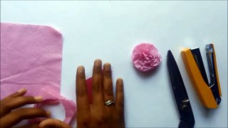 Tissue Paper Flower Bouquet tutorial || step by step