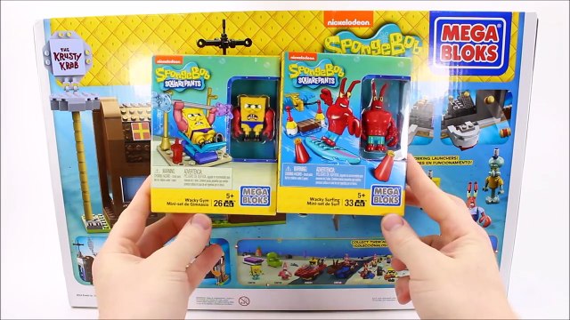 SpongeBob SquarePants Krusty Krab Attack plus Wacky Gym & Wacky Surfing Mega Bloks Speed Build