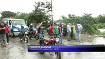 Fuertes lluvias crean caos en carreteras de San Pedro Sula
