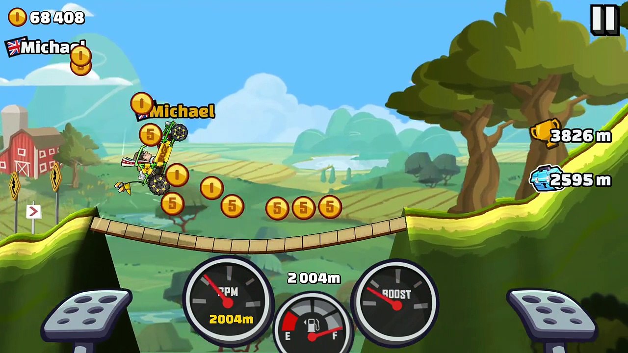 Hill Climb Racing 2 Countryside Adventure 4595m With Buggy #1