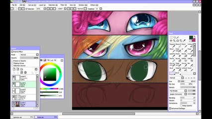 MLP Print speedpaint:Rainbowdash,Applejack and Fluttershy