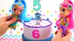 Shimmer & Shine Fidget Spinner Cake Toy Surprise Game! Trolls Poppy Branch Moana Smurfs Bergen Chef!