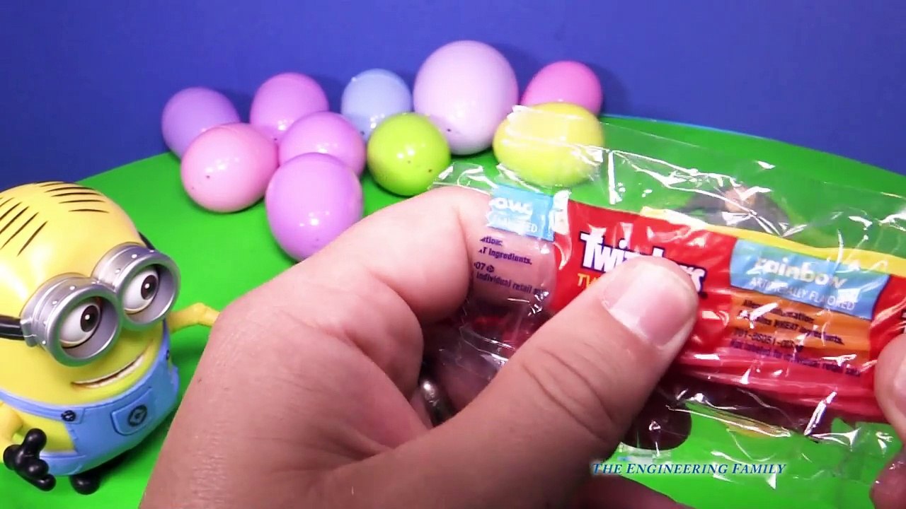 SURPRISE EGGS Despicable Me Minion Surprise Eggs TheEngineeringFamily Candy +Toys Video