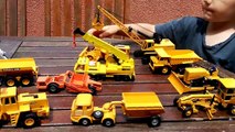 juguetes obra joal excavadora camión grua. kids toys caterpillar construction bulldozer trucks crane