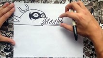Como dibujar a nightmare foxy de five nights at freddys | how to draw foxy nightmare