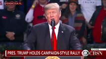 Trump Fans Chant 'Lock Her Up!' While Trump Lies About Winning a Landslide Victo