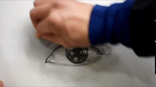 30분 연필그림 Pencil sketch - 눈그리기 [How to draw a realistic eye / Speed drawing]