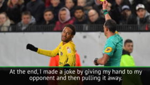 Neymar defends handshake joke in Rennes win