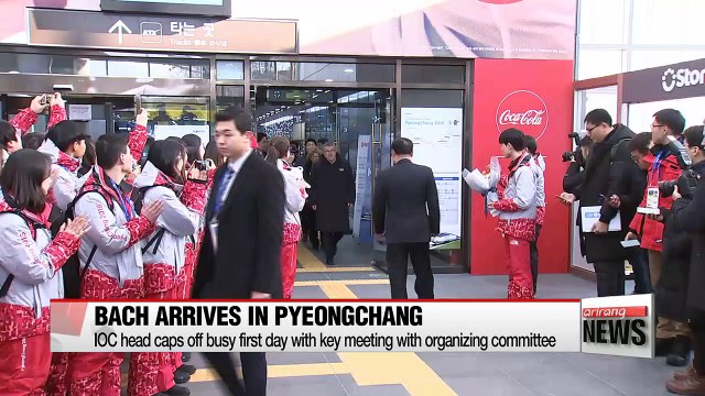 IOC chief Thomas Bach arrives in PyeongChang