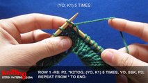Fan Flare Stitch | Lace Knitting Pattern #6