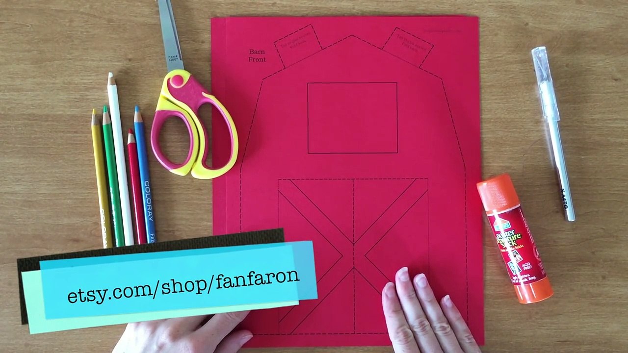 3D Paper Barn Project