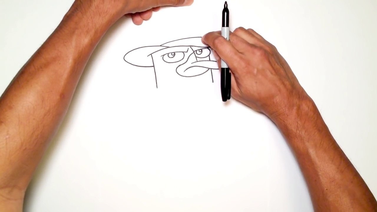 How to Draw Perry the Platypus | Phineas & Ferb