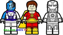 Lego Iron Man vs Lego Hyperion vs Lego Nebula Coloring Book Coloring Pages Kids Fun Art