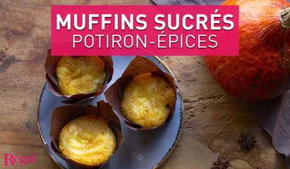 Muffins sucrés au potiron et fromage frais | regal.fr