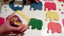 Rainbow Play Doh Cake - Elephant Shape Play Doh Cake - Play Doh Animals