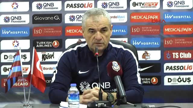 Trabzonspor Teknik Direktörü Çalımbay Engelleri Aşacağımıza İnanıyorum