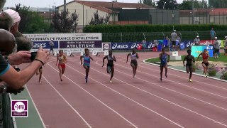 Albi 2017 : Finale 100 m Espoirs F (Cynthia Leduc en 11''60)