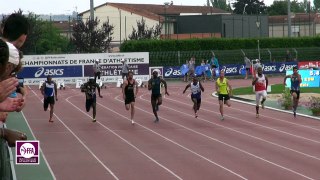 Albi 2017 : Finale 100 m Espoirs M (Amaury Golitin en 10''50)