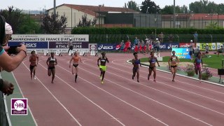 Albi 2017 : Finale 100 m Nationaux F (Jennifer Galais en 11''55)