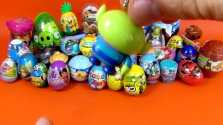70 Surprise eggs Kinder Surprise Dora Barbie Peppa Pig Mickey Mouse clubhouse toys
