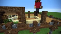Minecraft: Starter Base Tutorial - Wooden Minecraft House