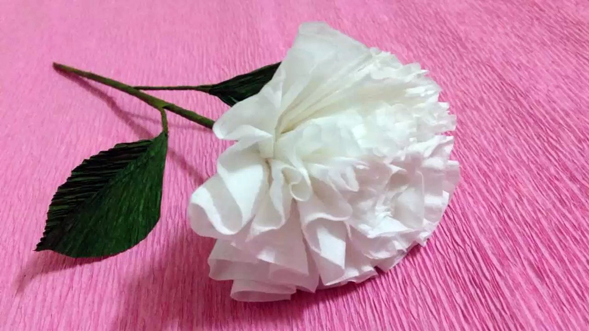 How to Make Tissue Paper Flowers - Making Tissue Paper Flowers