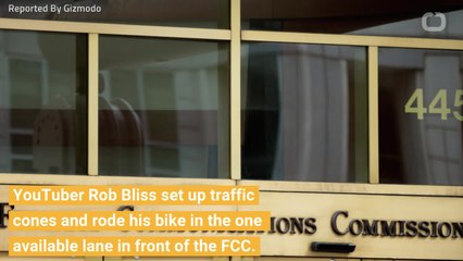 Cyclist Tries To 'Restore Automotive Freedom' As Protest Act