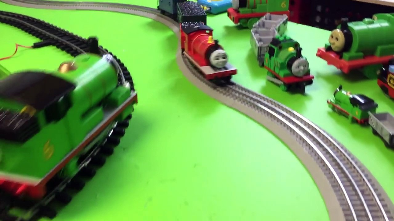 Thomas, James, Percy, Diesel - 4 Lionel Trains on 1 Track plus Iron Arry & Bert