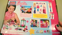 Mega Bloks Barbie Build N Play Glam Cabin with Barbie Doll -Barbie on holiday
