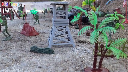 Military Base Model Plastic Toy Soldier Army Men Playset
