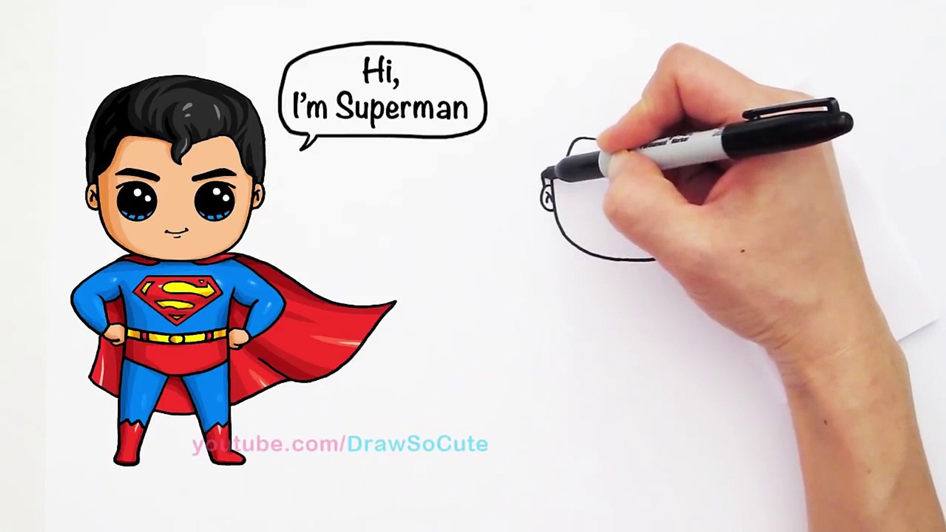 How to Draw Superman Man of Steel Cute step by step – Видео Dailymotion