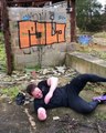 Guy Falls on Concrete While Doing Burpees