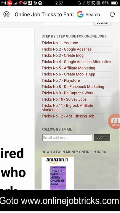 How to start online jobs you can work in home or any where google jobs affiliate marketing ads clicking typing jobs captcha work and many more jobs
