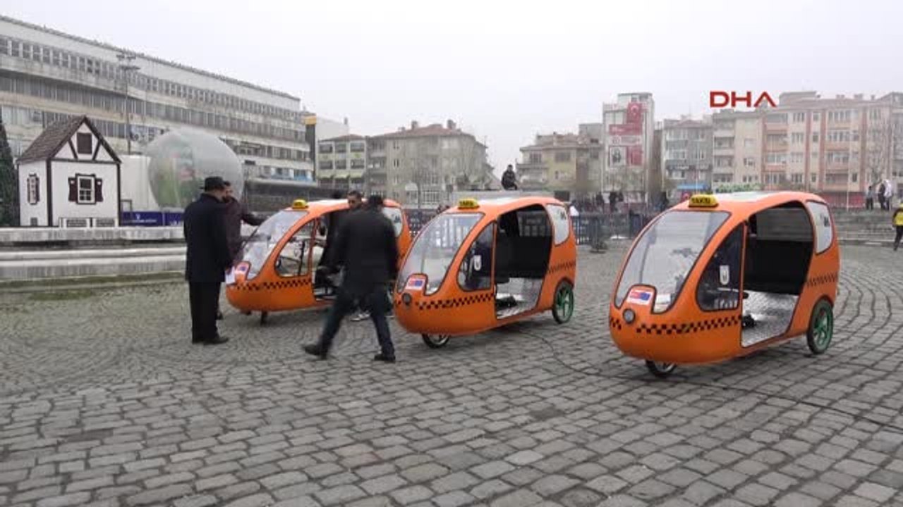 Kırklareli Lüleburgaz'ın 'Bisiklet Taksileri' Sevildi