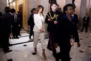 First Lady Melania, Trump'ın Konuşma Yapacağı Yere Ayrı Araçla Gitti