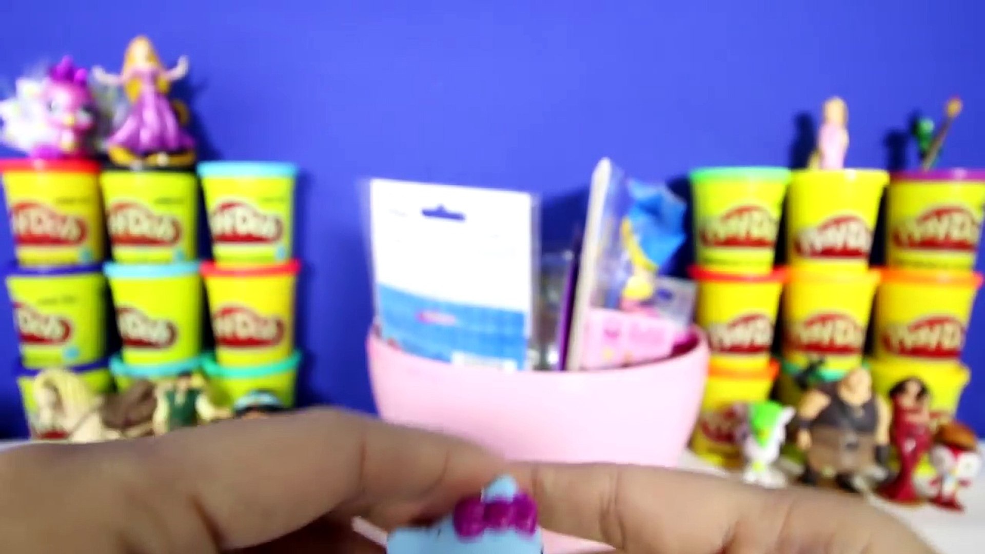 ⁣GIANT RAPUNZEL Surprise Egg Play Doh - Disney Tangled Toys Key Chain Palace Pets