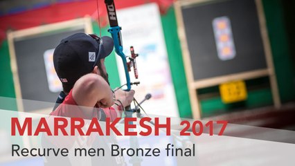 Max Mandia v Matthew Requa  [no sound] – recurve mens bronze final | Marrakesh 2017