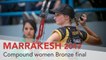 Cassidy Cox v Tanja Jensen  [no sound] – compound womens bronze final | Marrakesh 2017