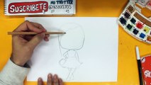 COMO DIBUJAR BARBIE KAWAII PASO A PASO - Dibujos kawaii faciles - How to draw a Barbie