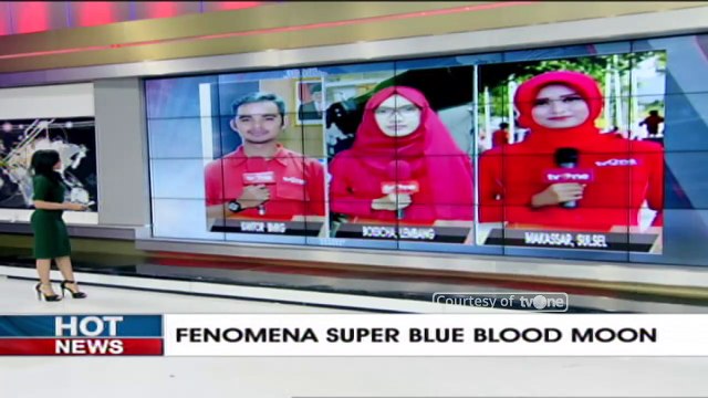 Laporan tvOne dari Kantor BMKG Mengenai Fenomena Super Blood Moon