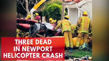 Fatal helicopter crash at Newport Beach