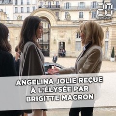 Angelina Jolie reçue à l'Elysée par Brigitte Macron