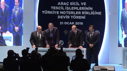 Araç Sicil ve Tescil İşlemlerinin Devir Töreni - ANKARA