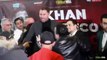 BEEF! Amir Khan throws water at Phil Lo Greco at Press