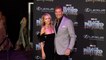 David Hasselhoff and Hayley Roberts "Black Panther" World Premiere Purple Carpet