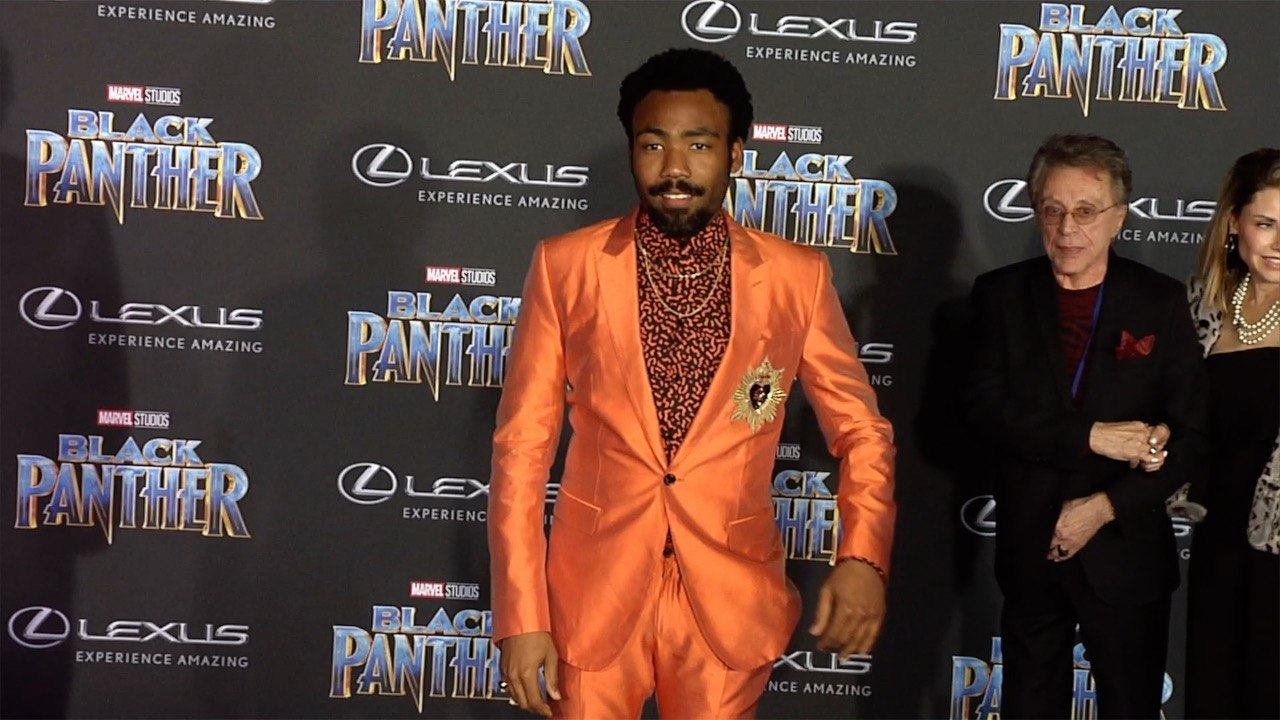 Donald Glover "Black Panther" World Premiere Purple Carpet