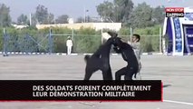 Des soldats foirent complètement leur démonstration militaire (Vidéo)