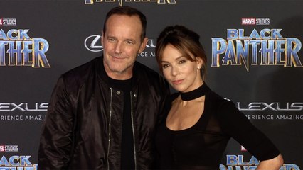 Jennifer Grey and Clark Gregg "Black Panther" World Premiere Purple Carpet