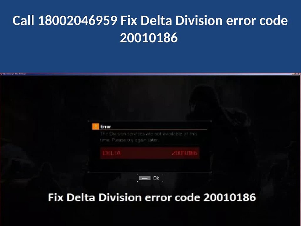 18002046959 Fix Delta Division error code 20010186